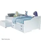 Slumber Single Sofa Bed Frame With Storage Drawers White pine wood Sofa Beds