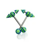 Tongue rings, Straight Barbells, Piercing Rings 14 Gauge 5/8" Length