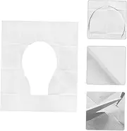 BAZEITFLOW 60Pcs Disposable Toilet Seat Covers Individually Packaged Sanitary Potty Covers for Travel Hotels Camping and Public Restrooms Portable Travel Hygiene