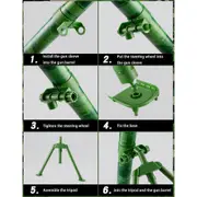 unbrand Toy Mortar Children's Mortar Plastic Toys Interesting Outdoor Interactive Games Kids Play Set With 3 Foam Shells For Boys And Girls Green