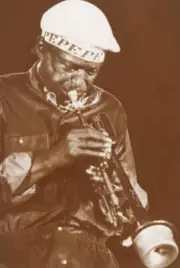 Miles Davis Plays Wearing Pepe Cap Tokyo OLD JAZZ PHOTO