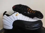 NIKE AIR JORDAN XII 12 LOW RETRO 12 "GOLF CLEATS WHITE-TAXI SZ 7.5 [DH4120-100]