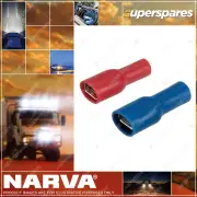 Narva Blue Female Insulated Blade Terminals Wire Size 4 mm Pack Of 10