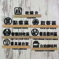 在飛比找Yahoo!奇摩拍賣優惠-鏤空木紋款壓克力收銀台餐盤回收區餐具醬料區點餐區取餐區餐具請