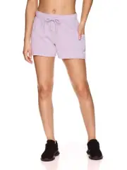 Reebok Women's Lavender Activewear Relaxed Drawstring Shorts with Pockets U pick