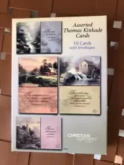 Thomas Kinkade Christian Expressions Greeting Cards Stationery Set 10 Scripture