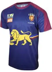 Brisbane Lions AFL Mens Training Shirt Sizes S-7XL BNWT