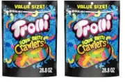 Trolli Sour Brite Candy Crawlers Gummi Worms – 28.8oz - PACK OF 2