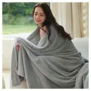 DaysU Twin Blanket for Couch Sofa Bed, Decorative Reversible Diamond Jacquard...