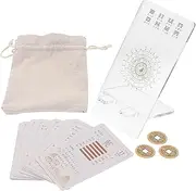COSMEVIVI Beginner's Oracle Card Set i Ching Divination Cards Ancient Chinese Wisdom Guide