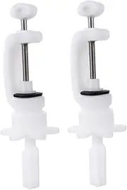 LIFKOME 2Pcs Adjustable Mannequin Head Rack for Wig Styling Sturdy Clamp Stand with Rotatable Mandrel for Cosmetology Training Durable Construction