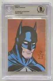 DEREC DONOVAN SIGNED & SKETCH BATMAN BECKETT AUTHENTIC AUTO & ART CARD