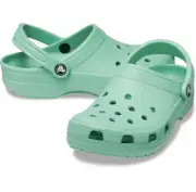 Crocs Men's and Women's Shoes - Classic Clogs, Slip On, Jade Stone Size M9/W11