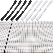 1 Box of 10 Tablecloths Bungee Black White Tablecloth Holder Webbing Elastic Polyester Clamp Strap Picnic Cord for Holding Tablecloth for Outdoor Camping Wedding Party