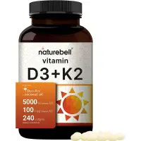 在飛比找蝦皮購物優惠-美國NatureBell維生素D3+K2 MK7原生椰子油促