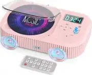 SHIWAKOTO Portable CD Player with Bluetooth, Home CD Player with LED Screen, USB