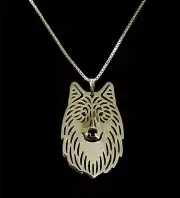 Wolf Pendant Necklace - Fashion Jewellery - Gold Plated