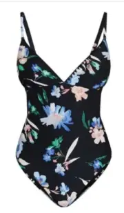 ONEILL ONE PIECE BATHERS, LANEY, SIZE 8, FLORAL PRINT, BRAND NEW, RRP $99
