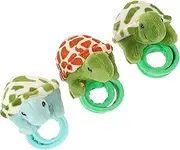 Abaodam 3pcs Stuffed Animal Slap Bracelet Cute Cartoon Turtle Wristband Easy to Wear Slap Bracelet for Birthday Parties Themed Celebrations and Fun Decorations