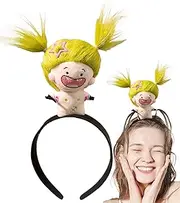 Plush Doll Hairhoops,Plush Cartoon Doll Hairband - Portable Doll Hair Headbands Hair Ornament, Plush Doll Headdress for Children Kids