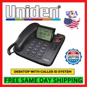 Uniden Desktop Corded Speaker Phone System w/ Caller ID Memory, Phonebook