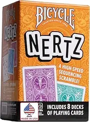 Bicycle Nertz Playing Card Game, Multiplayer Solitaire (Up to 8 Players)