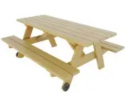 DIY Picnic Table with Benches Plans - Build Your Own Outdoor Patio Garden