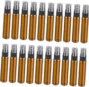 20Pcs Brown Spray Bottles Refillable Travel Toiletry Bottles Multi Purpose Empty Storage Bottles for Essential Oils Perfumes and Personal Care