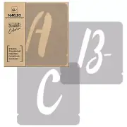 painting stencils / LETTERS & NUMBERS / 25 cm / HANDWRITING Capital / Set 42 pcs