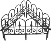 3Pcs Plastic Fence White Picket Fence Garden Border Garden White Edging Flower B