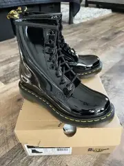 NEW Dr. Martens Boots Women's 1460 W Lamper Black Patent Leather US 6 $169