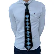 Style 06 LED Sound-Activated Glowing Tie - Party Performance Accessory with Adjustable Light Patterns(Batteries not included, self-provided)