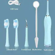 Electric Ultrasonic Dental Tartar Plaque Calculus Tooth Remover Set Kits Cleaner