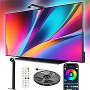 Advwin LED Strip Lights for TV 3.8m TV LED Backlight for 55-65 Inch TVs, 16 Million Colors, Bluetooth App and Remote Control, AR Color Sync, for Gaming Party