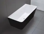 Best BM Florence Bath Tub Back to Wall Bathroom Bathtub 1700mm BTF1700 Black