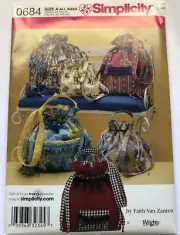 Simplicity Sewing Pattern 0684 Size A All Sizes - Bags in 3 Sizes