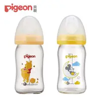在飛比找ETMall東森購物網優惠-Pigeon貝親 迪士尼寬口母乳實感玻璃奶瓶160ml / 