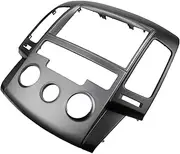 Rynplex Left Hand Drive Dash Kit Audio Panel Dashboard Frame DVD GPS Bezel Car Double Din Fascia, for Hyundai, I-30 Manual AC Korean 2009 Auto Radio Mounting Frame