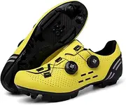 [Generic] Mountain Cycling Shoes Men with SPD Cleats MTB Bike Shoes Outdoor Riding Biking Shoes
