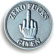 Zero Fxcks Given Challenge Coin - Motivational Humor Gift with Middle Finger & Explosive Design - Unique Gift for Courage & Self-Expression