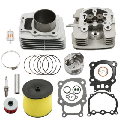 Big Bore Cylinder Head Piston Kit For 2000-2006 Honda Rancher Trx350 TRX 350