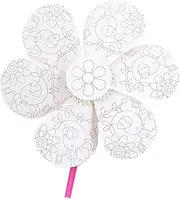 Pcs Boys and Girls Windmill Craft Kit Unfinished Paper Windmill Wood Material for Boys and Girls Drawing and Painting