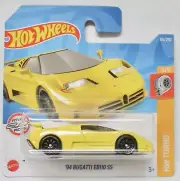 HOT WHEELS SHORT CARD ’94 BUGATTI EB110 SS YELLOW HW TURBO 5/10 RYU’S RIDES