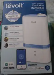 levoit - Smart Ultrasonic Cool Mist Humidifier Classic 200S-RBL - Bluetooth