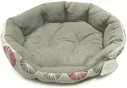 Dog Bed | Round Oval Cuddler Pet Bed for Dogs & Cats/Light Green/Two Sizes (Size : L)