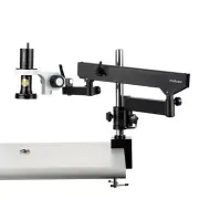 Amscope 0.7-5.6X 1080p WiFi/USB Digital Zoom Microscope Articulating Arm+ Pillar