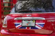 Red White Blue Union Jack Flag Truck Decal for Mini Cooper R56 2007-2013