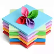 100pcs Square Paper Double Sides Folding Paper DIY Scrapbooking Craft Decor