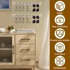 5Pcs Wall Sunglasses Rack Clear Wall Acrylic Sunglasses Organizer No RogAC