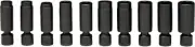 3/8Inch Drive 10 PCS Set- 6 Point Deep Metric Univ. Power Sockets, 10mm - 19mm